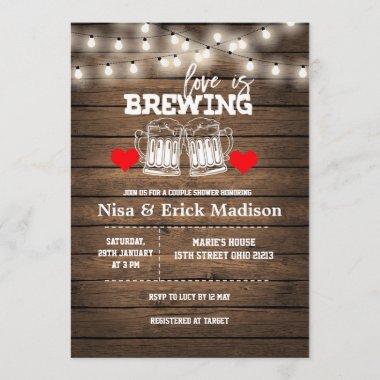 Love is brewing Bridal Shower Invitations