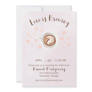 Love is Brewing Bridal Shower Invitations