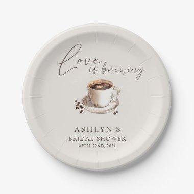 Love is Brewing  Paper Plates