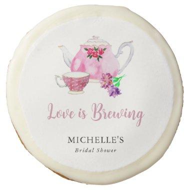 Love is Brewing Bridal Shower Tea Party Sugar Cookie