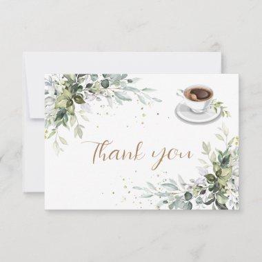 Love is brewing Coffee Bar Party Thank You Invitations