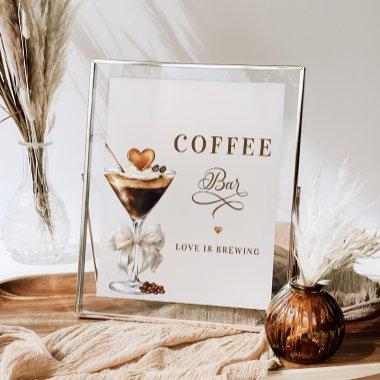 Love Is Brewing Coffee bar Poster