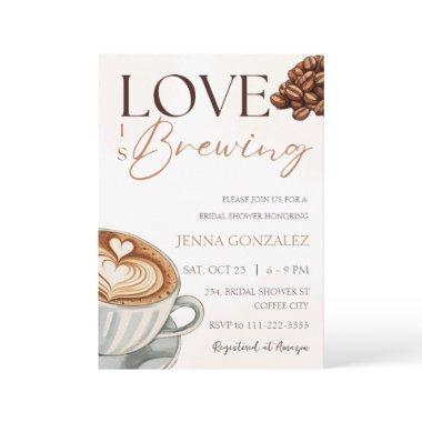 Love is Brewing Coffee Bridal Couple Shower