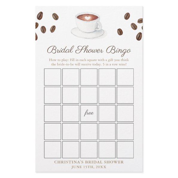 Love Is Brewing Coffee Bridal Shower Bingo Game