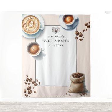 Love is Brewing Coffee  Photo Tapestry
