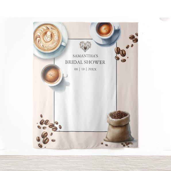 Love is Brewing Coffee  Photo Tapestry