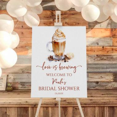 Love Is Brewing Coffee Bridal Shower Welcome Sign