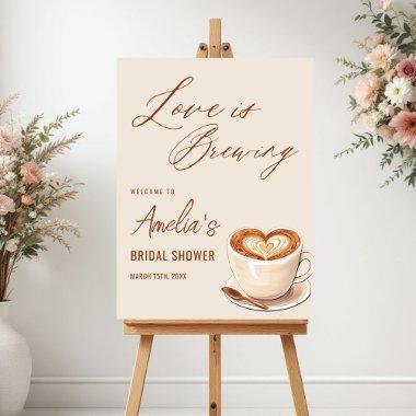 Love is Brewing Coffee Latte  Foam Board