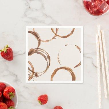Love is Brewing Coffee Rings Paper Napkins