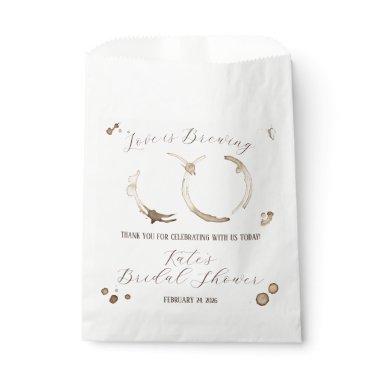 Love is Brewing, Coffee, Stains,  Favor Bag