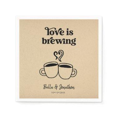 Love is Brewing Coffee / Tea Napkin