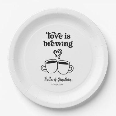 Love is Brewing Coffee / Tea Napkin Paper Plates
