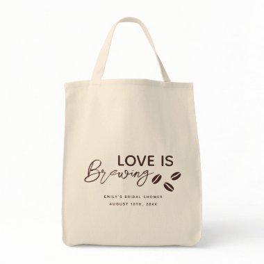 Love is Brewing Coffee Theme  Tote Bag