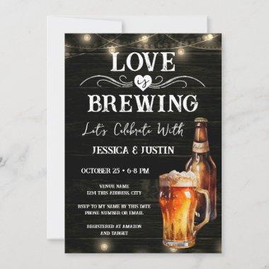 Love is Brewing Couples Shower Invitations