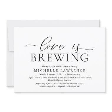 Love is Brewing, Elegant  Party Invit