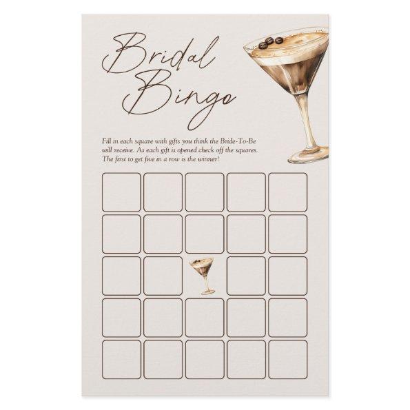 Love is Brewing Espresso Martini Bridal Bingo Game