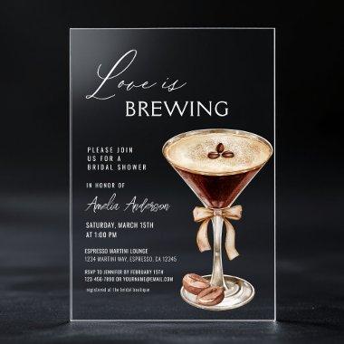 Love is Brewing Espresso Martini  Acrylic