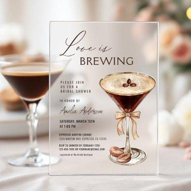 Love is Brewing Espresso Martini  Acrylic