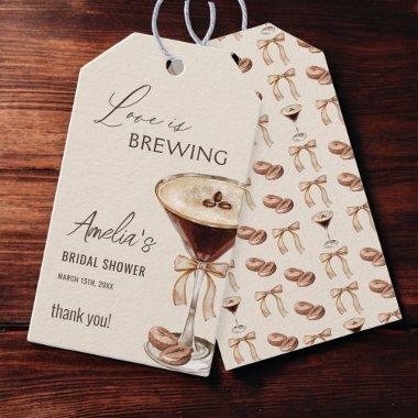 Love is Brewing Espresso Martini  Gift Tags