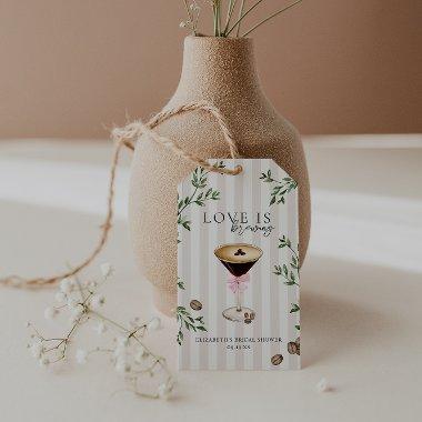 Love is Brewing | Espresso Martini  Gift Tags