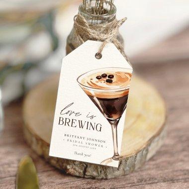Love is Brewing Espresso Martini  Gift Tags
