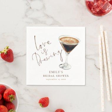 Love Is Brewing Espresso Martini  Napkins