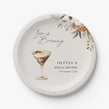 Love is Brewing Espresso Martini  Paper Plates
