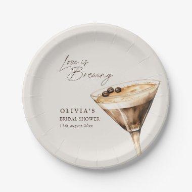 Love is Brewing Espresso Martini  Paper Plates