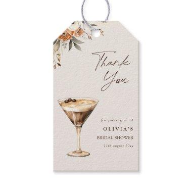 Love is Brewing Espresso Martini Shower Thank You Gift Tags