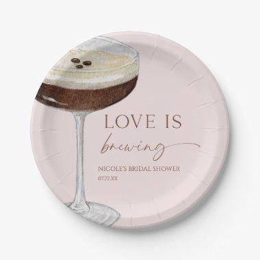 Love Is Brewing Expresso Martini  Paper Plates
