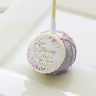 Love is Brewing - Floral Elegant Bridal Shower Cake Pops