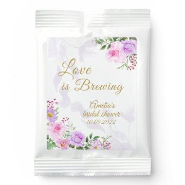 Love is Brewing - Floral Elegant Bridal Shower Lemonade Drink Mix