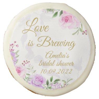 Love is Brewing - Floral Elegant  Sugar Cookie
