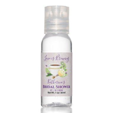 Love Is Brewing Herbal Tea Bridal Shower Hand Sanitizer