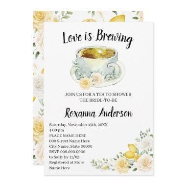 Love is Brewing Lemons & Roses Tea