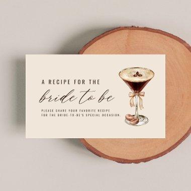 Love is Brewing Martini  Recipe Enclosure