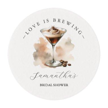Love Is Brewing Modern  Edible Frosting Rounds