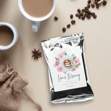 Love Is Brewing | Personalized Bridal Shower Favor Coffee Drink Mix