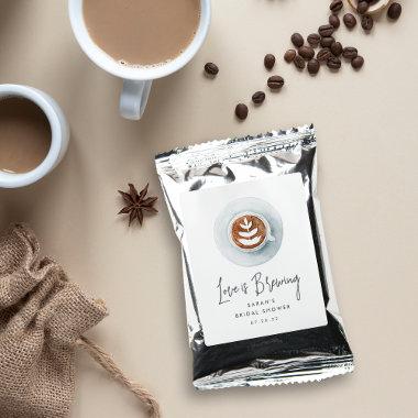 Love Is Brewing | Personalized Bridal Shower Favor Coffee Drink Mix