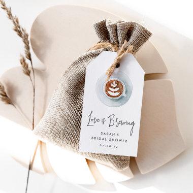 Love Is Brewing | Personalized Bridal Shower Favor Gift Tags