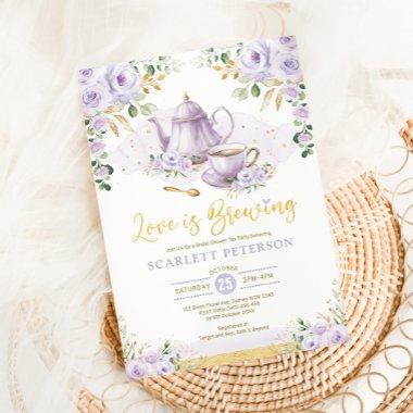 Love is Brewing Purple Flower  Tea