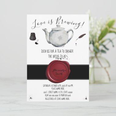 Love is Brewing | Tea Bridal Shower Invitations