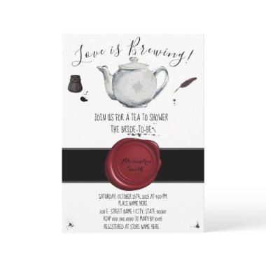 Love is Brewing | Tea Bridal Shower Invitations