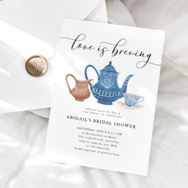 Love is Brewing Tea Party Bridal Shower Invitations