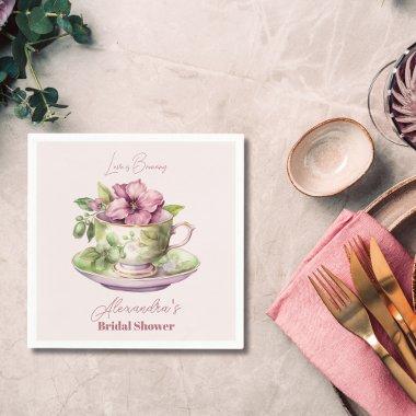 Love is Brewing Tea Party  Napkins