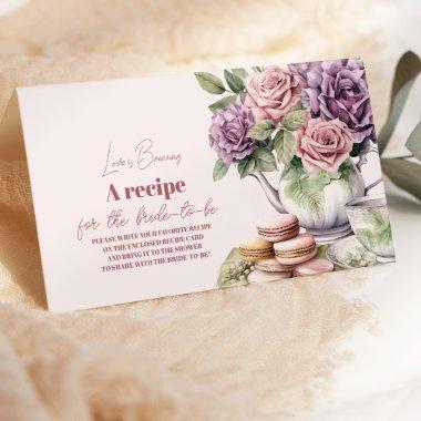 Love is Brewing Tea Party  Recipe Enclosure
