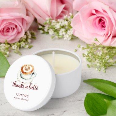 Love is Brewing Thanks a Latte  Mini Candle Favors