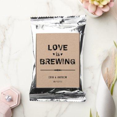 Love is Brewing Wedding Custom Coffee Drink Mix