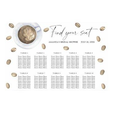 Love is brewing Wedding seating chart