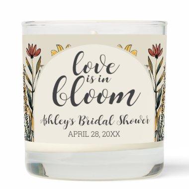 Love is in Bloom - Boho Flowers  Scented Candle